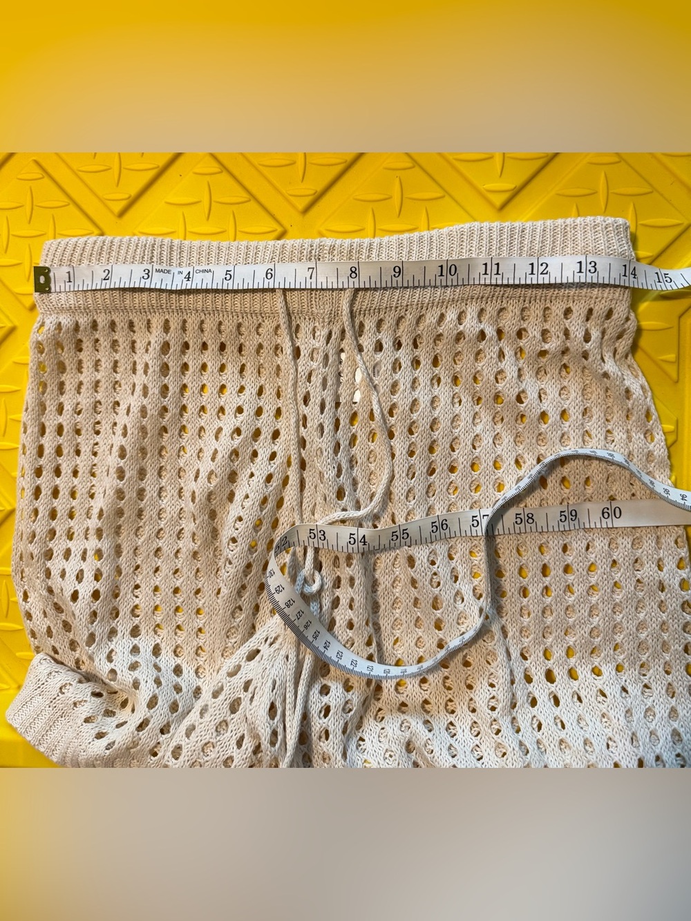 Beach Bum Crochet Hoodie & Shorts Coverup Set - Cream/Black - Picture 9 of 9